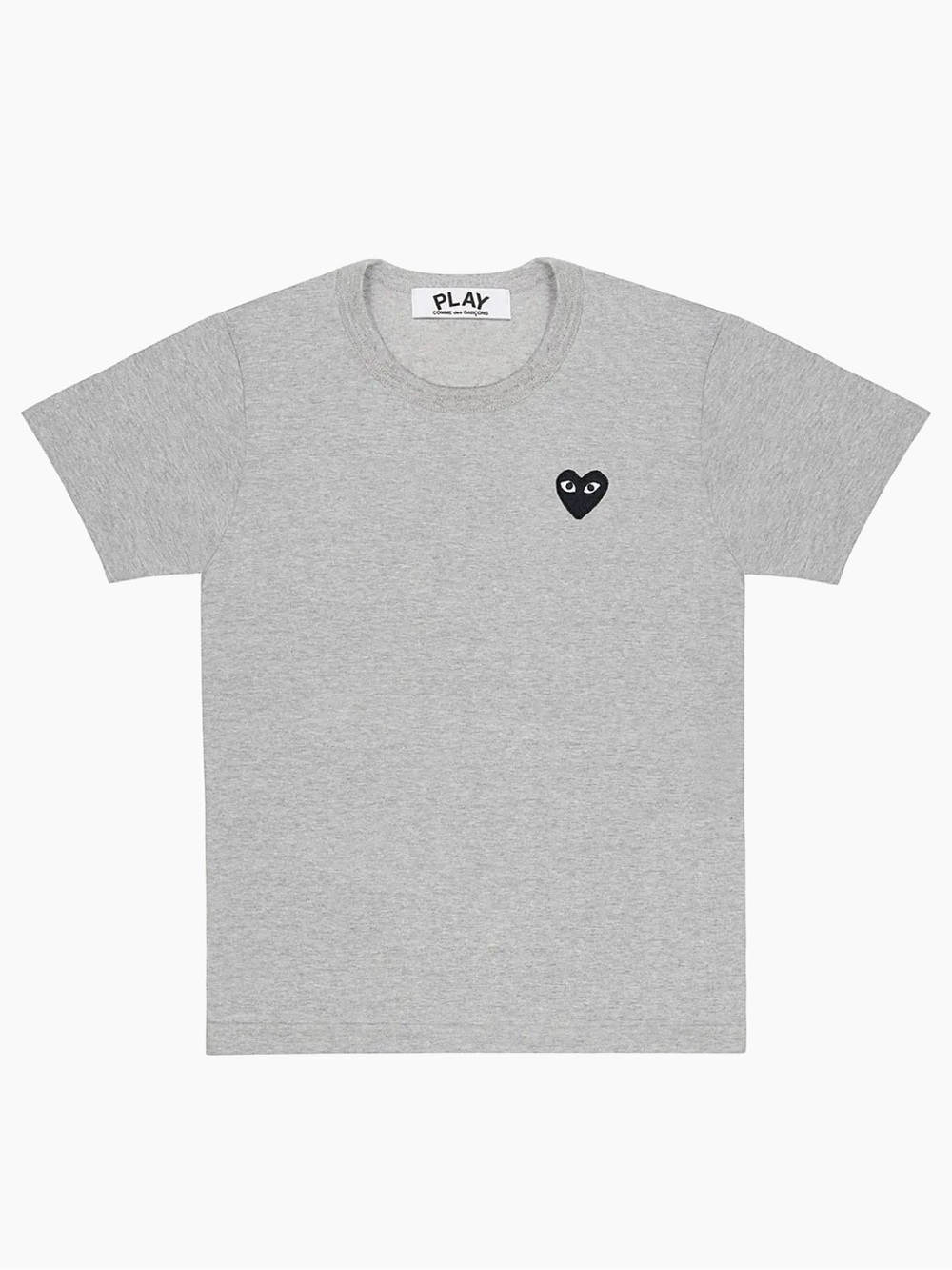 Comme des Garçons PLAY Gray T‑Shirt with Black Heart